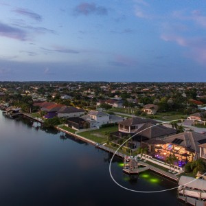 2022 aerials sunset back